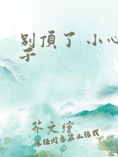 别顶了 小心孩子