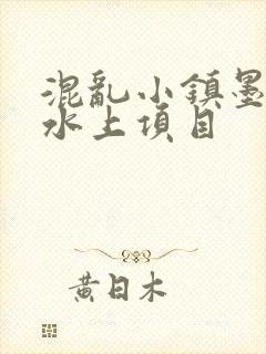 混乱小镇墨池砚水上项目