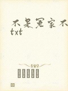 不是冤家不聚头txt