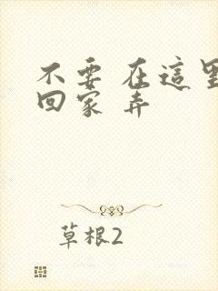 不要 在这里 回家 弄