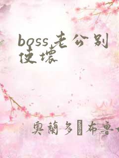 boss老公别使坏