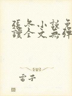 张冬小说免费阅读全文无弹窗