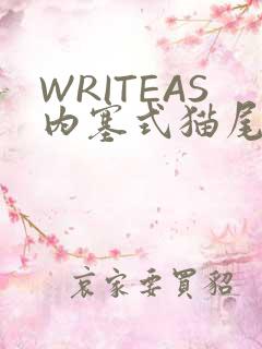WRITEAS内塞式猫尾