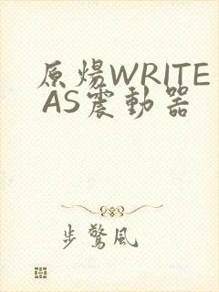 原炀WRITE AS震动器