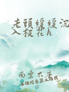 老头缓缓沉腰进入校花h