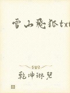 雪山飞狐txt