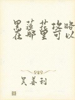 黑莲花攻略手册在哪里可以免费阅读