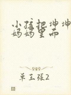 小孩把坤坤放入妈妈里面