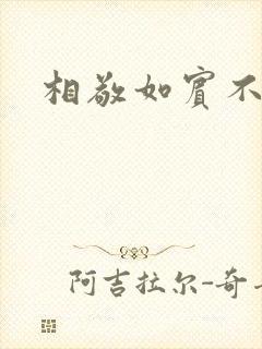 相敬如宾不相睹