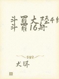 斗罗大陆4终极斗罗16册