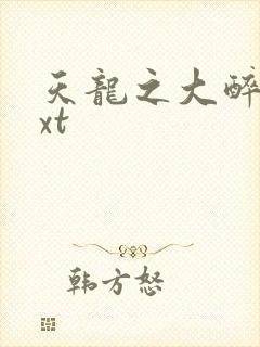 天龙之大醉侠txt