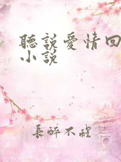 听说爱情回来过小说