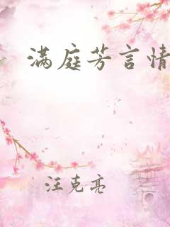 满庭芳言情小说