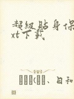 超级贴身保镖txt下载