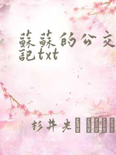 苏苏的公交车日记txt