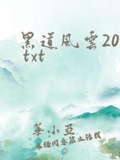 黑道风云20年 txt