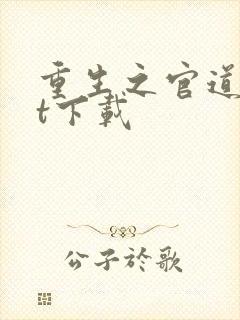 重生之官道txt下载