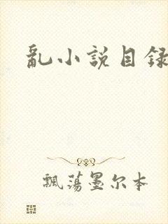 乱小说目录全文