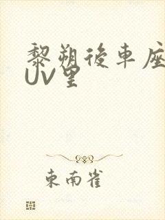 黎朔后车座上SUV里