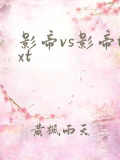 影帝vs影帝txt