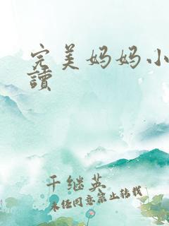 完美妈妈小说阅读