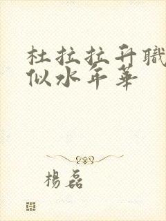 杜拉拉升职记之似水年华