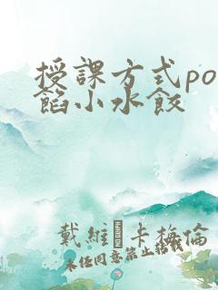 授课方式po肉馅小水饺