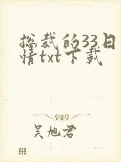 总裁的33日索情txt下载