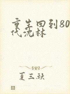 重生回到80年代沈林
