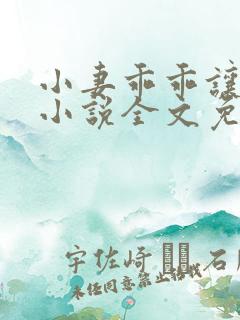 小妻乖乖让我宠小说全文免费阅读