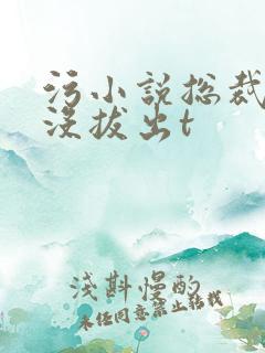 污小说总裁整夜没拔出t