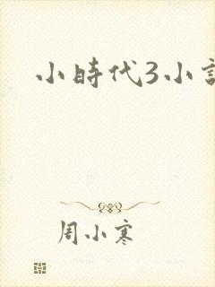 小时代3小说
