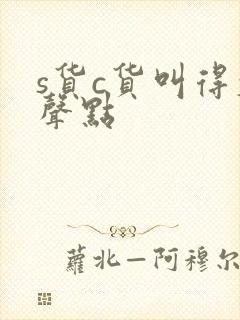 s货c货叫得大声点