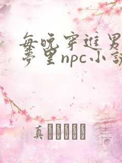 每晚穿进男神的梦里npc小说