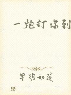 一炮打你到天亮