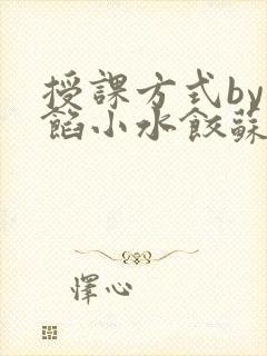 授课方式by肉馅小水饺苏岩