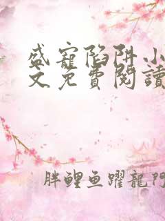 盛宠陷阱小说全文免费阅读