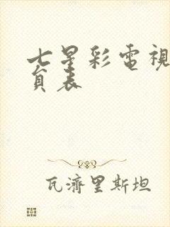 七星彩电视剧演员表