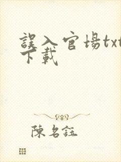 误入官场txt下载