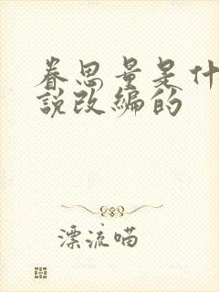 眷思量是什么小说改编的