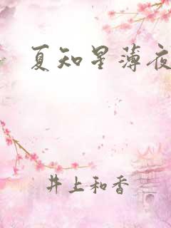 夏知星薄夜宸