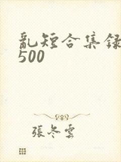 乱短合集录目伦500