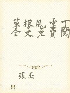 草根风云丁长生全文免费阅读