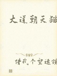 大道朝天猫腻