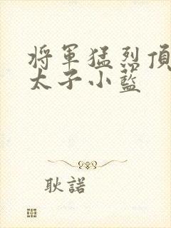 将军猛烈顶弄h太子小蓝