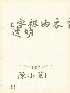 c字裤内衣秀全透明