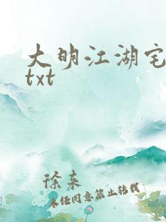 大明江湖宅女记txt