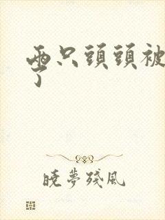 两只头头被吸肿了