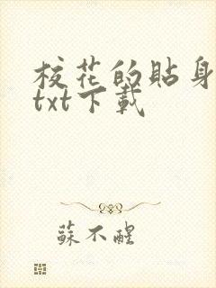 校花的贴身保镖txt下载