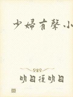 少妇有声小说